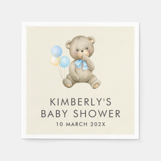 Serviette En Papier peut attendre un baby shower (Devant)