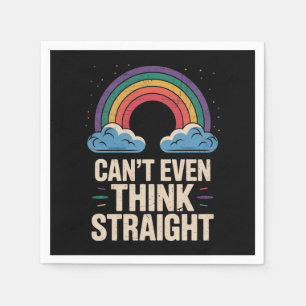 Serviette En Papier Peux même pas penser directement LGBTQ Gay pride A