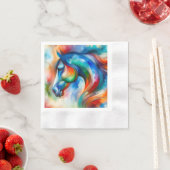 Serviette En Papier Pferder (En situation)