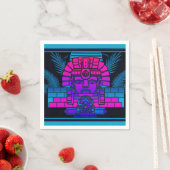 Serviette En Papier Pharaoh Synthwave (En situation)