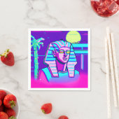 Serviette En Papier Pharaon Synthwave (En situation)