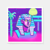 Serviette En Papier Pharaon Synthwave (Devant)