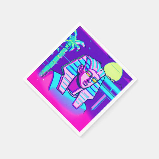 Serviette En Papier Pharaon Synthwave (Coin)