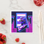 Serviette En Papier Pharaon Synthwave (En situation)