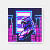 Serviette En Papier Pharaon Synthwave (Devant)