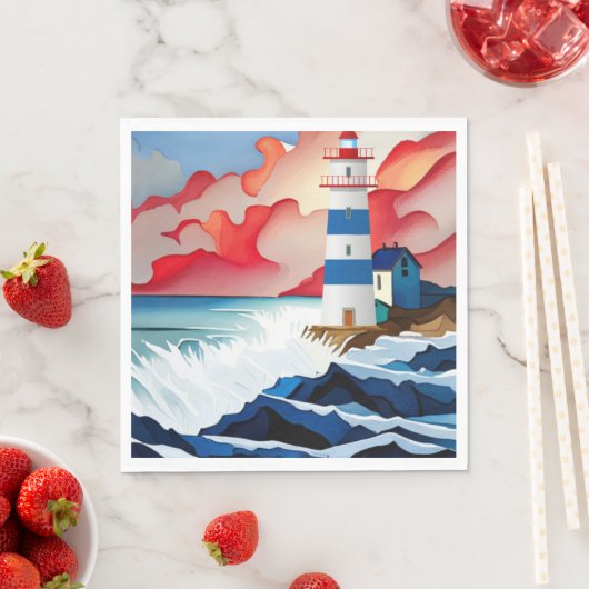 Serviette En Papier Phare (En situation)