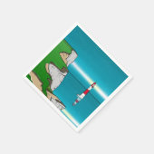 Serviette En Papier Phare de Beachy Head et Cliff Top (Coin)