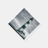 Serviette En Papier Phare de Bodie Island noir et blanc (Coin)