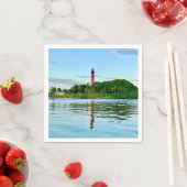 Serviette En Papier Phare de Jupiter Napkin (En situation)