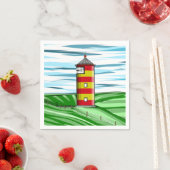 Serviette En Papier Phare de Pilsum Lighthouse (En situation)