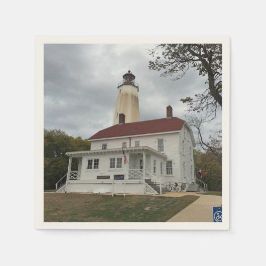 Serviette En Papier Phare de Sandy Hook (Devant)