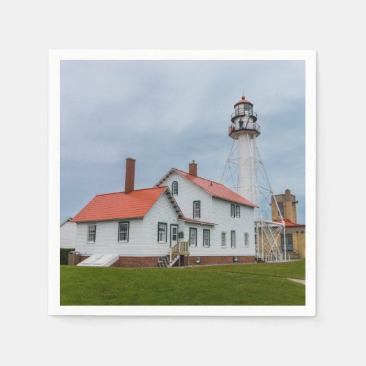 Serviette En Papier Phare de Whitefish Point (Devant)