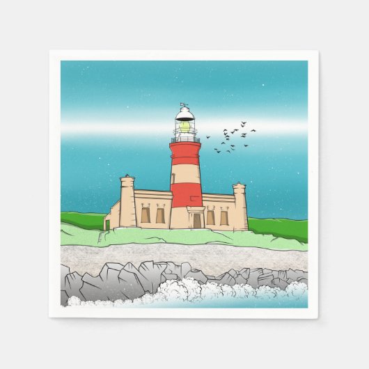 Serviette En Papier Phare du Cap Agulhas (Devant)