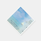 Serviette En Papier Phare mariage (Coin)
