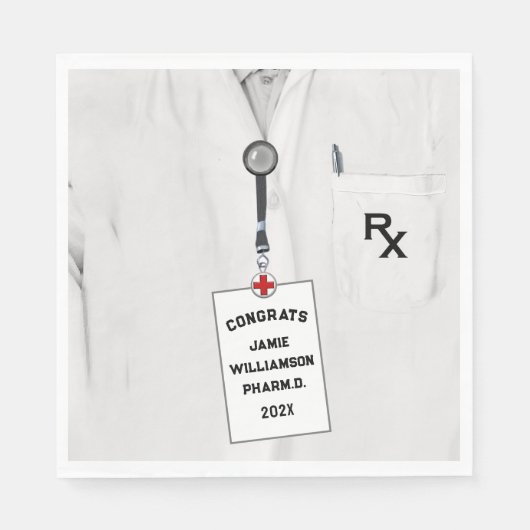 Serviette En Papier Pharmacy School Graduation (Devant)