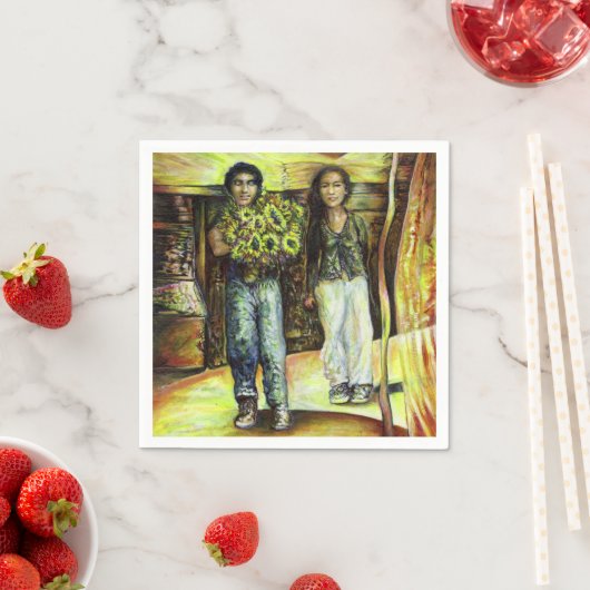 Serviette En Papier Phase de ChapeI Sixtine d'un ChaIIenge (En situation)