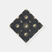 Serviette En Papier Phase Lunaire Céleste (4) (Coin)
