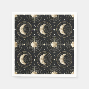 Serviette En Papier Phase Lunaire Céleste (5)