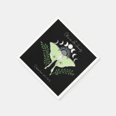 Serviette En Papier Phases Luna Moth Moon (Coin)