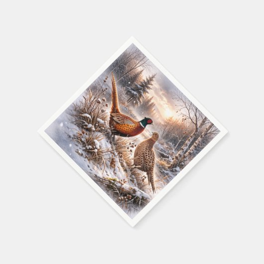 Serviette En Papier Pheasant  (Coin)