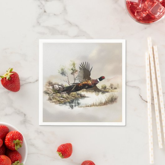 Serviette En Papier Pheasant (En situation)