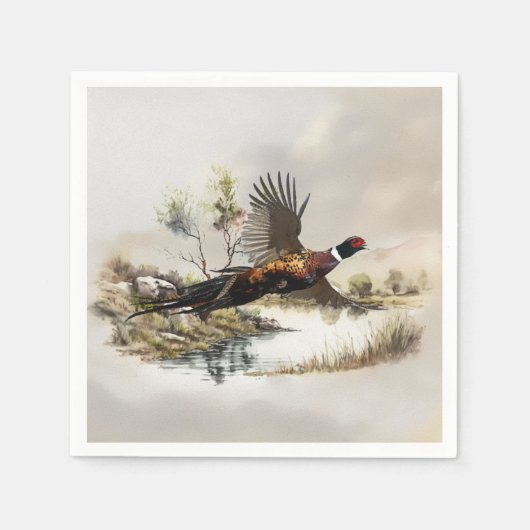 Serviette En Papier Pheasant (Devant)