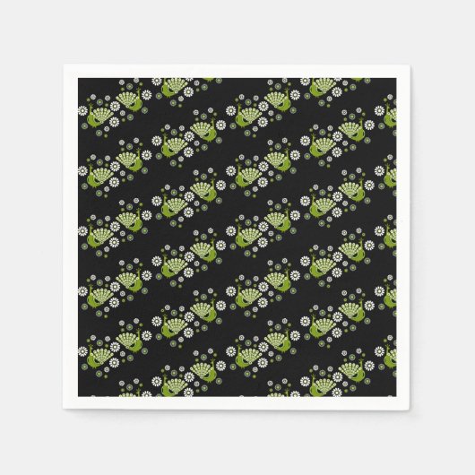 Serviette En Papier Pheasers Peacock Art (Devant)