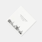 Serviette En Papier Philadelphia Skyline Mariage papier Cocktail Napki (Coin)