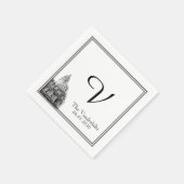 Serviette En Papier Philadelphie Destination Mariage Napkin (Coin)