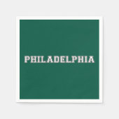 Serviette En Papier Philadelphie Pennsylvanie (Devant)