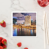 Serviette En Papier Philadelphie Skyline (En situation)