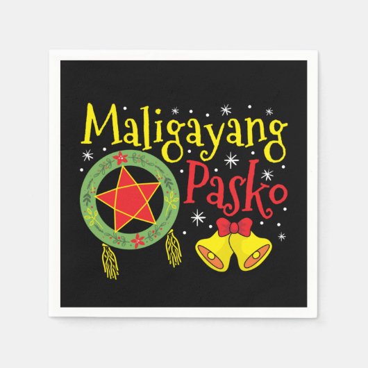 Serviette En Papier Philippines Noël philippin Maligayang Pasko (Devant)