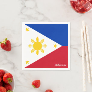 Serviette En Papier Philippines & Philippine Flag party mode / sport