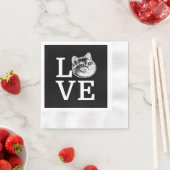 Serviette En Papier Philly Love Cat (En situation)