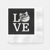 Serviette En Papier Philly Love Cat (Devant)