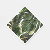 Serviette En Papier Philodendron tropical dans le style de Jean Tripty (Coin)