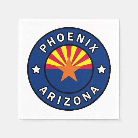 Serviette En Papier Phoenix Arizona (Devant)