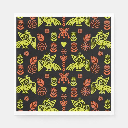 Serviette En Papier Phoenix Bird Fold Art Imprimer (Devant)