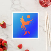 Serviette En Papier Phoenix en flammes serviettes (En situation)