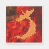 Serviette En Papier Phoenix et feu (Devant)