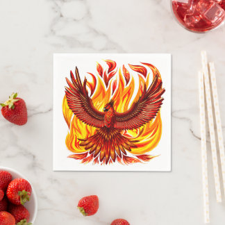 Serviette En Papier Phoenix mythologique immortelle Créature