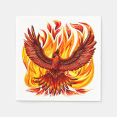 Serviette En Papier Phoenix mythologique immortelle Créature (Devant)