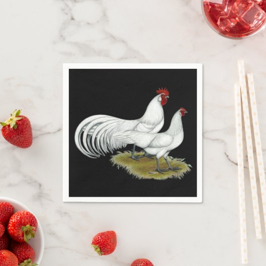 Serviette En Papier Phoenix : Paire blanche (En situation)