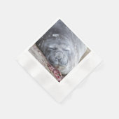 Serviette En Papier Phoque d'éléphant dormant (Coin)
