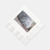 Serviette En Papier Phoque d'éléphant dormant (Coin)