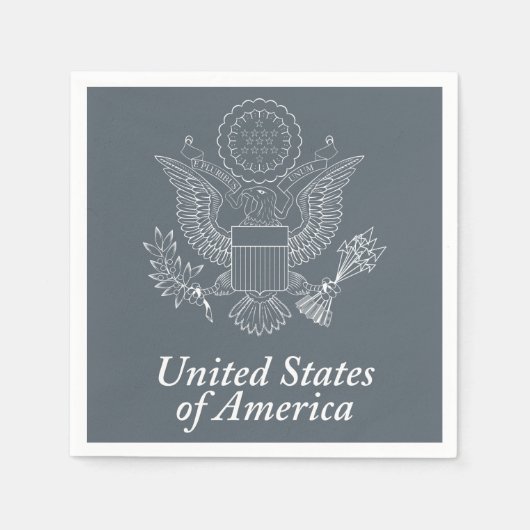 Serviette En Papier Phoque des États-Unis (Devant)