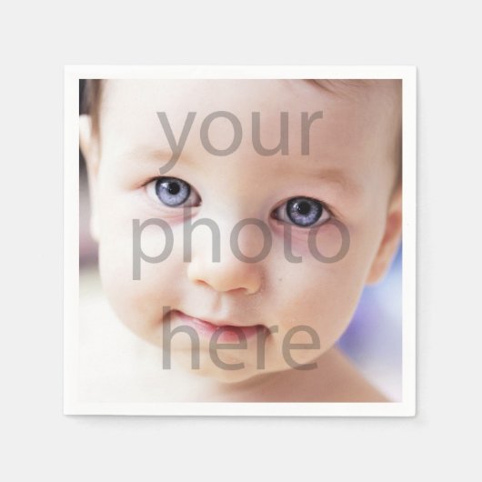 Serviette En Papier Photo Anniversaire (Devant)