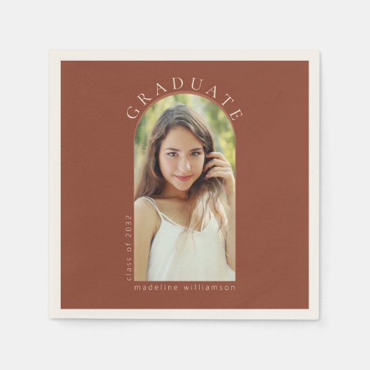 Serviette En Papier Photo Arch Graduation Party (Devant)