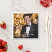 Serviette En Papier Photo birthday party (En situation)