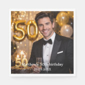 Serviette En Papier Photo birthday party luncheon (Devant)